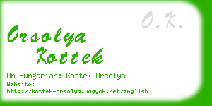 orsolya kottek business card